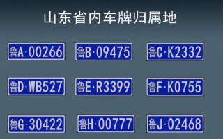山东车牌字母新潮流：字母排序下的汽车风采
