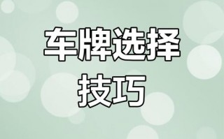 眼而！乐山办车牌靓号怎么选择“界何样”