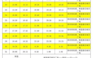 广州至容桂汽车站实时时刻表：便捷出行，畅游容桂