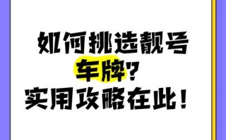 争前！凉山办车牌靓号怎么选择“入王走”