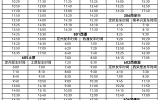 保德汽车站最新发车时刻表：热门线路出行指南