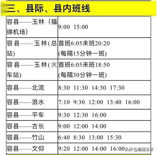 博白至陆川最新汽车时刻表出炉,出行更便捷!-第3张图片-49车牌靓号 博白至陆川最新汽车时刻表出炉,出行更便捷!-第3张图片-49车牌靓号